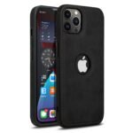 Pu Leather Case For iPhone 12 Pro Max (Black)