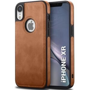 Pu Leather Case For iPhone Xr (Brown)